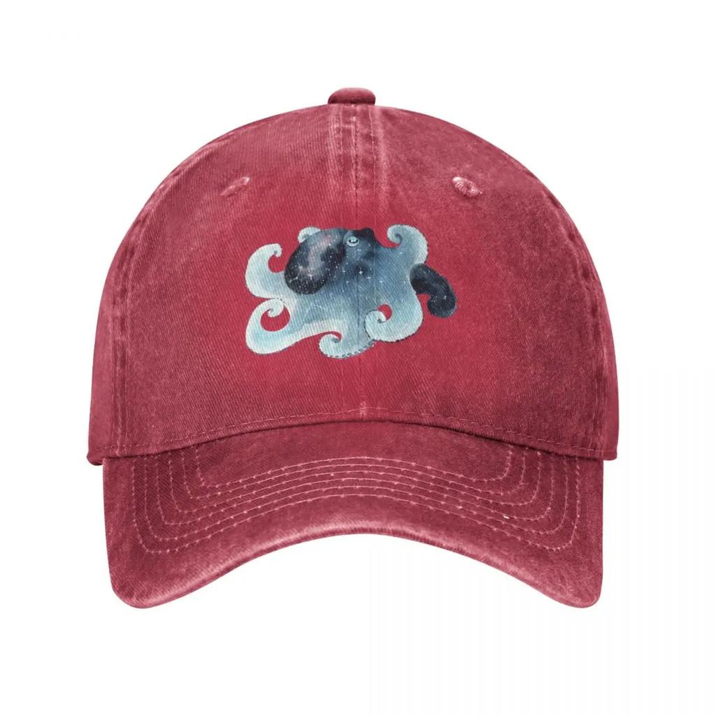 Galactic Octopus Baseball Cap Brand Unisex Cap Kids Hat Birthday Hats On Offer Unisexs Womens