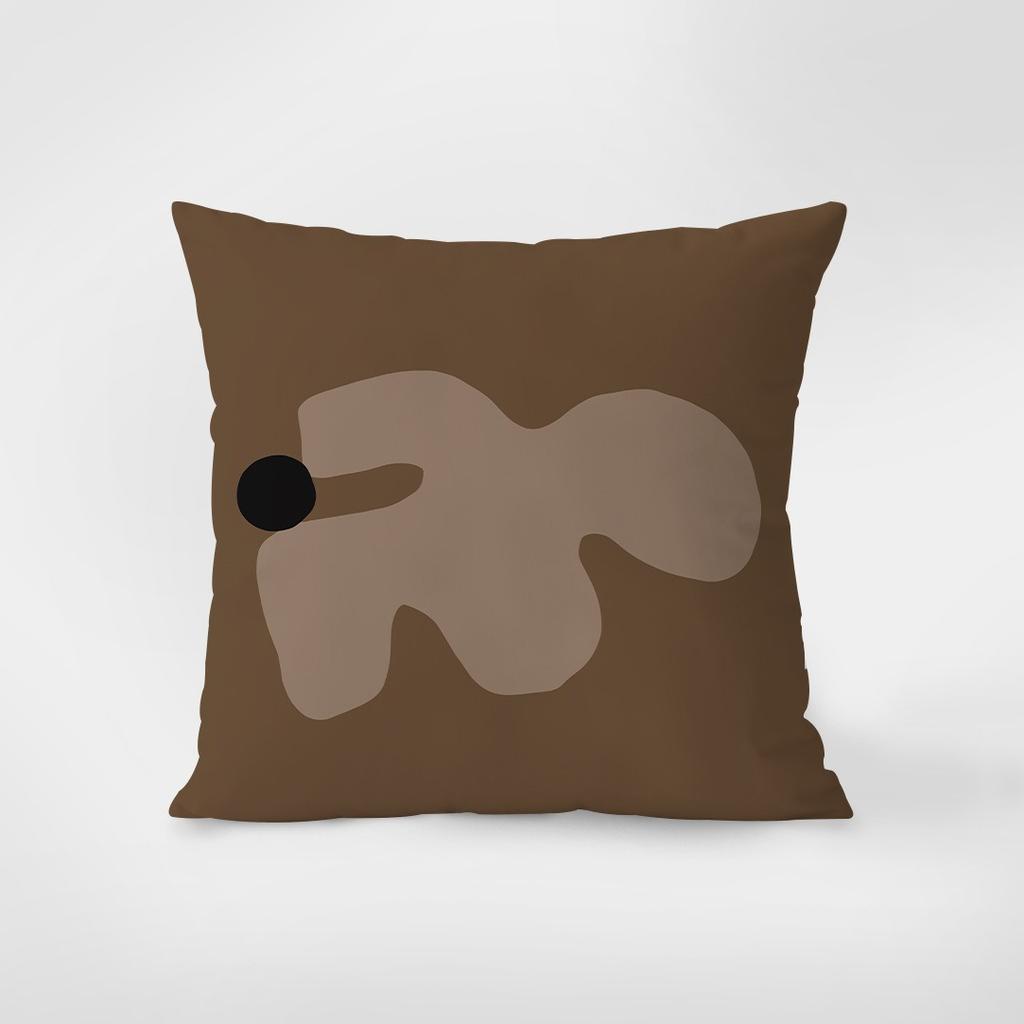 Retro Simple Pattern Decorative Pillowcase Bedroom Living Room Square Cushion Pillowcase