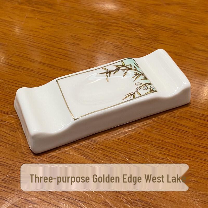 Ceramic Dual-Use Chopstick and Spoon Rest