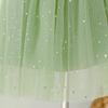 European & American One-Shoulder Sequin Princess Dress for Kids - Evening Mesh Puffy Skirt