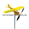Pastoral Courtyard Windmill: Rotating Airplane Weather Vane Outdoor Ground Decor