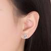 925 Sterling Silver Earrings Zircon Heart-Shaped Earrings for Women Earrings Anniversary Birthday Party Wedding Jewelry Gift