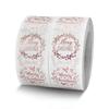 500pcs Rose Gold Merry Christmas Stickers 1 Inch Self-adhesive Holiday Stickers For Christmas Decors Wedding Party Cards Label