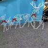 2025 Christmas New Outdoor Decoration Led Light Iron  Deer Horticulture Lawn Decoration  Outdoor Christmas Decoration