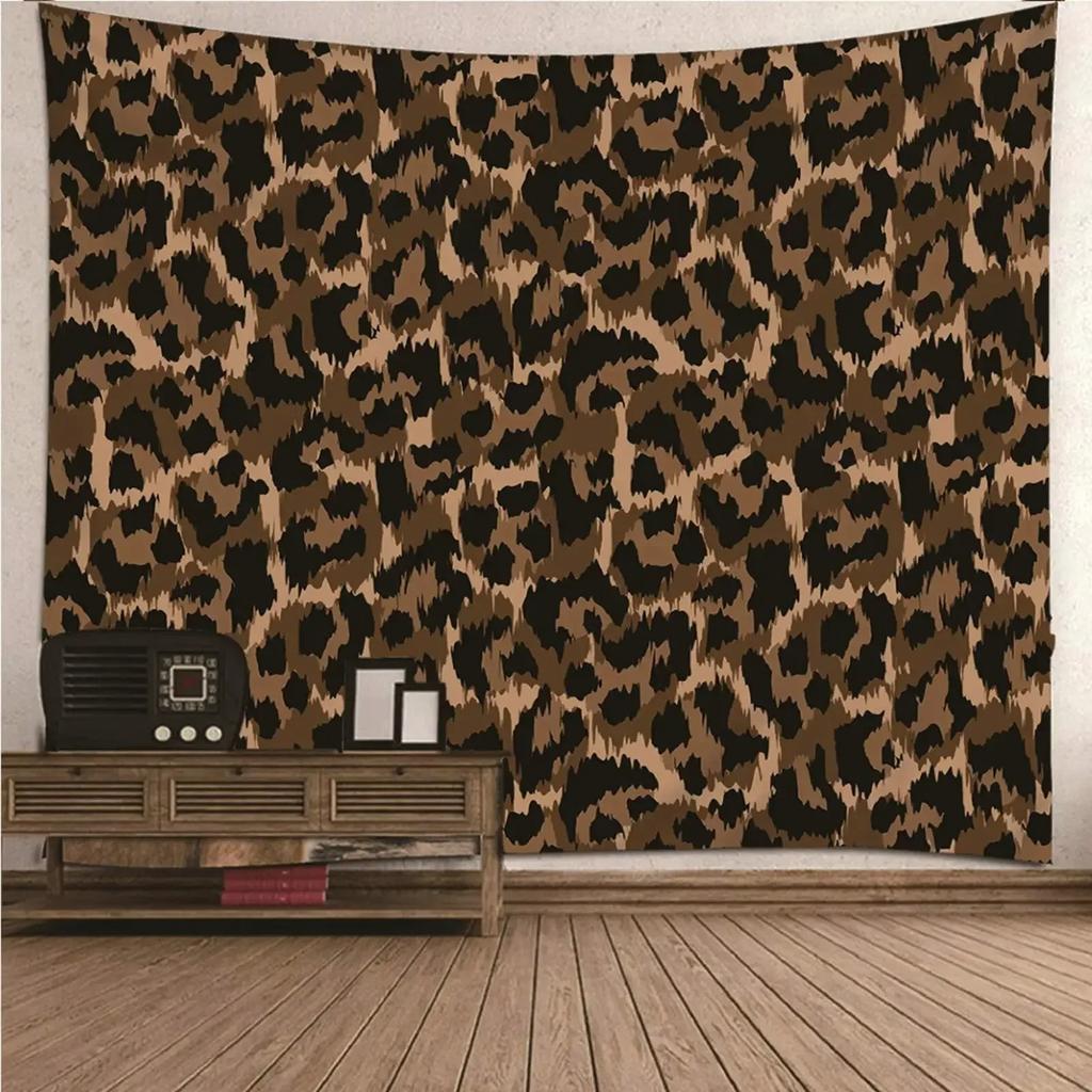 Wildlife Brown Wildlife Leopard Tapestry Living Room Bedroom Dormitory Wall Tapestry Art Decoration