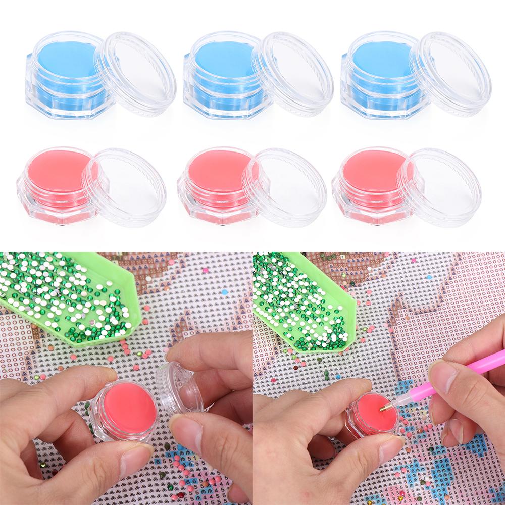 

Аксесуари Контейнер для зберігання Приклеювання Інструменти для нейл-арту Алмазне свердління Глина Восьмикутна бурова розчин 3PCS синій