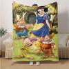 1pc, Snow White and the Seven Dwarfs Disney Princess Blanket Soft Throw for Home Decor, Couch Cover, Outdoor Use, Travel