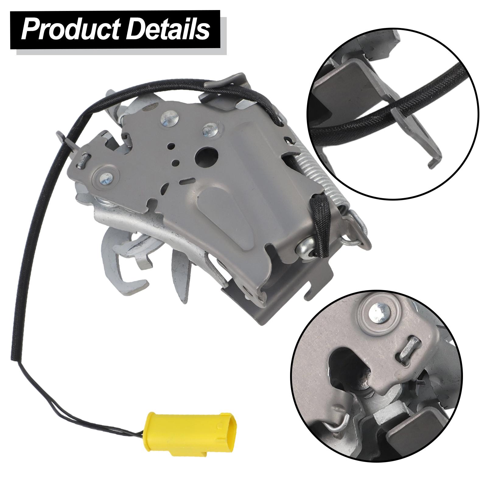 

Car Maintenance Front Right Bonnet Lock Bonnet Lock Replacement Silver Metal Material Non-Deformation Silver Finish China Mainland