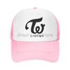 Twice "I Fancy You" Mesh Baseball Cap Summer Outdoor Breathable Sun Protection Hats Unisex Adjustable Travel Snapback Hat