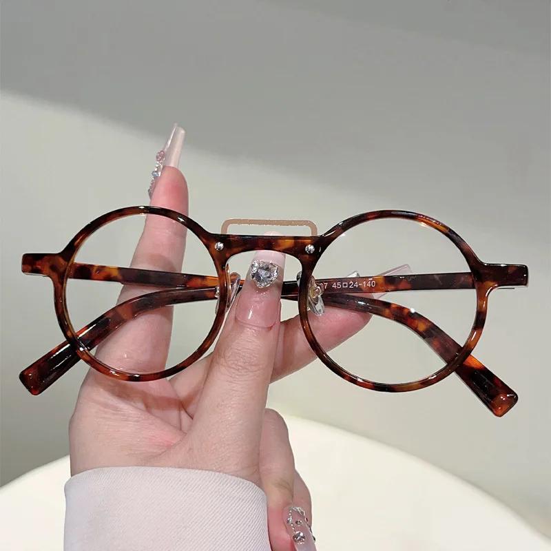 Vintage Optical Round  Anti Blue Light Glasses Women For Men Luxury Brand Designer Myopia Prescription Punk Eye Glasses Frames