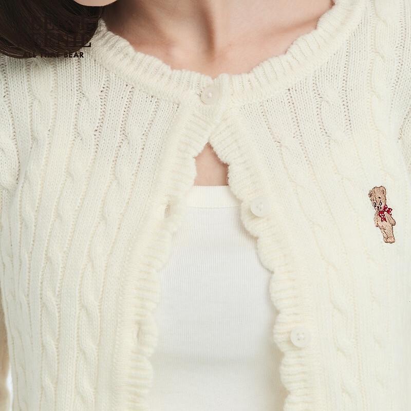 Teenie Weenie Bear Cartoon Knit Cardigan