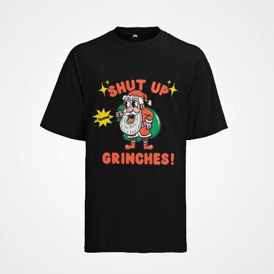 

T-Shirt Bio Baumwolle Shup Up Grinches Xmas Up Weihnachte FCK Chrismas Lustig M