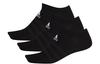 adidas Ankle Socks Unisex 3 Pack Black DZ9402