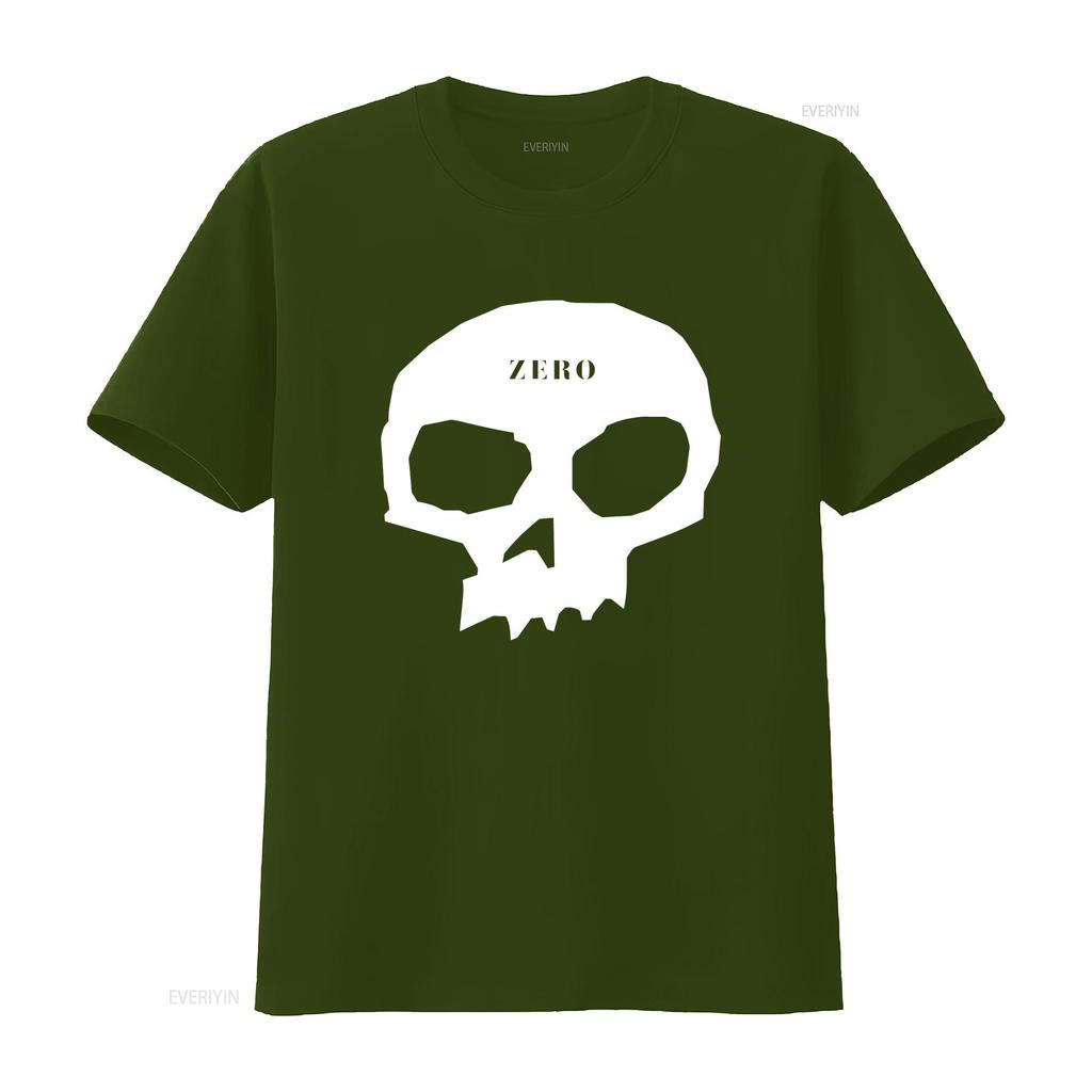 Zero Skateboards T Shirt Skull Logo 90s Style Vintage Washed Top For Everyday Wear Fashion Stylish Designer Clothes Comfortable