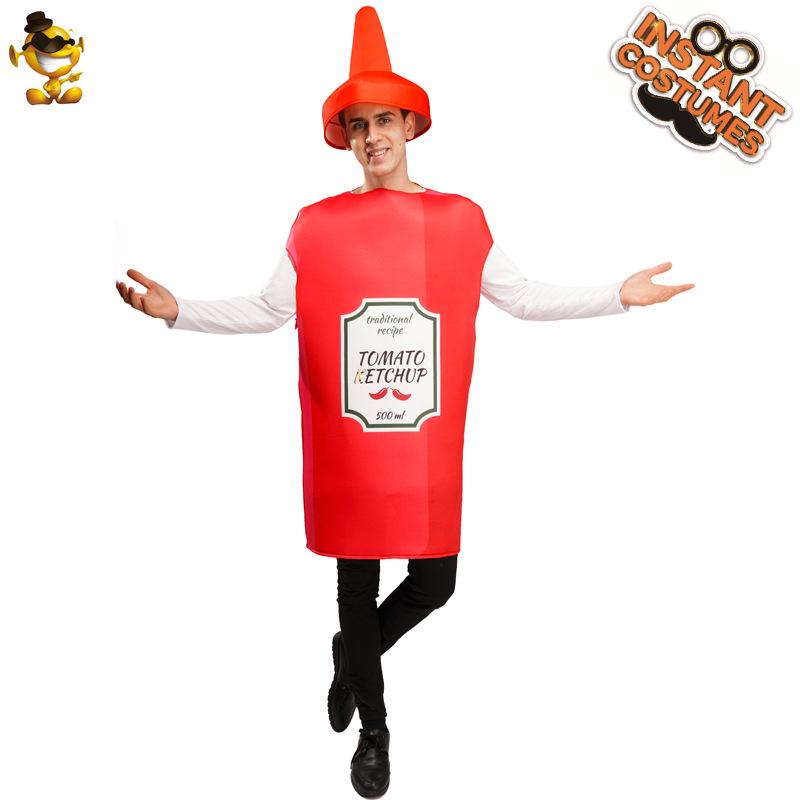 

Couples Mustard and Tomato Sauce Cosplay Outfit for Halloween, Carnival, Masquerade, and Stage Performances One Size
