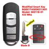 Modified  for Mazda CX-7 CX-9 2007 2008 2009 Smart Remote Car Key Fob With 4 Buttons 434MHz BGBX1T458SKE11A01 SKE11B-01