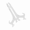 10pcs Folding White Plastic Plate Holders Dish Picture Frame Decorative Display Stand Rack