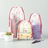 3-teilige süße transparente wasserdichte Reise-Kosmetiktasche für Damen Make-up-Etui Bade-Make-up Toilettenartikel-Wasch-Beauty-Kit Aufbewahrungstasche