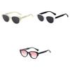 Oval Frame Women Design Sunglasses Street Style Uv Outdoor Sun Protection