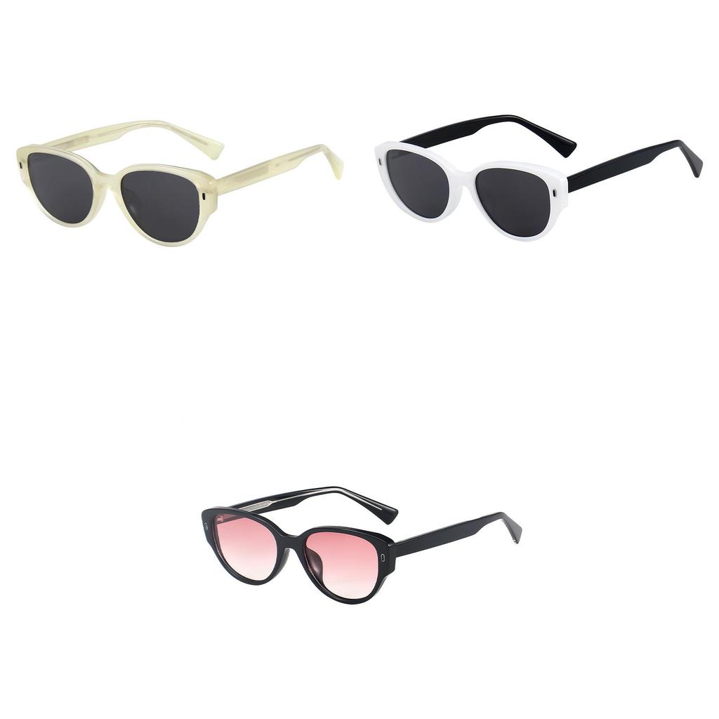 Oval Frame Women Design Sunglasses Street Style Uv Outdoor Sun Protection