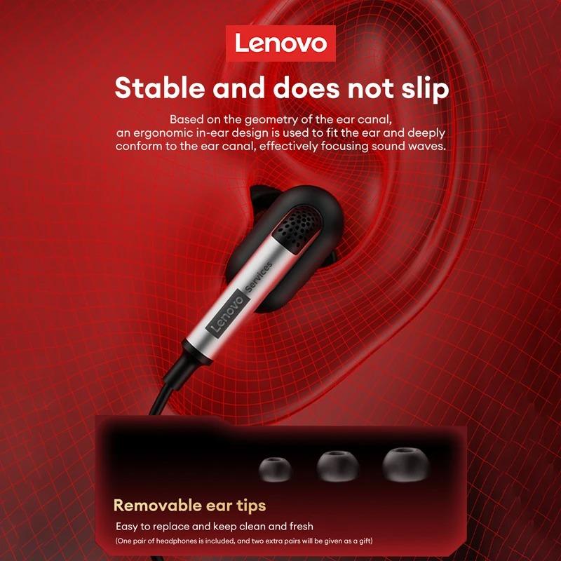 Original Lenovo YF45 Gaming Earphones Wired in Ear Headphones Type-C/3.5mm With Mic Microphone Sound Noise Isolation for PC Phone Laptop NEW