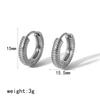 Fashion Elegant Studs Earrings Simple Small Not Tarnish Real Gold Plated Stainless Steel Earrings for Women Jewelry Accessories