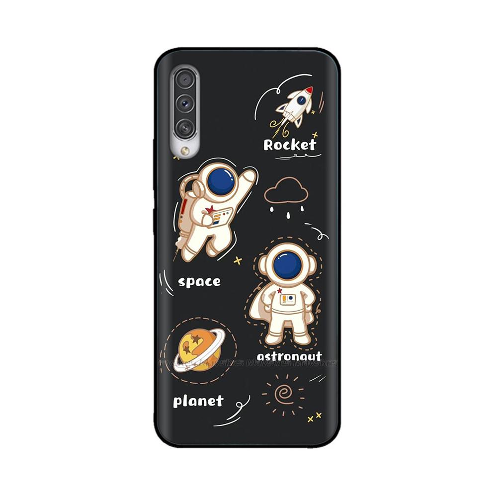 For Samsung Galaxy A50 Case Printed Cartoon Soft TPU Case Silicone Shockproof Back Cover For Samsung A50 A 50 Funny Phone Cases
