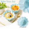 Heat Chrysanthemum-Shaped Muffin Cups for Baking Cakes, Puddings and Cupcakes