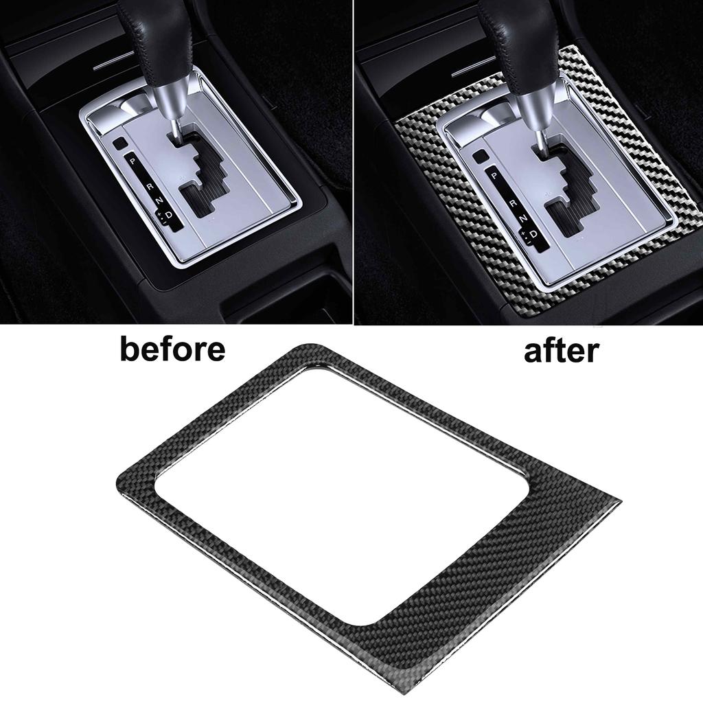 Gear Shift Panel Cover Sticker Carbon Fiber Trim Fit for Mitsubishi Lancer GT GTS 2008‑2016