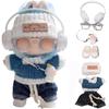 Rivulicrypta Lovebu 7-Piece Doll Outfit Set 17cm Dark Blue Fashion Clothes for Dolls