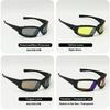Transition Photochromic X7 Sports Sunglasses 4 Lens Kit Tactical Men's Glasses for CS Game Sport