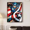Full Round Diamond Painting Captain America Art Rhinestone Picture Mosaic DIY 5D Cross Stitch Embroidery Home Decoration