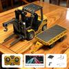 1/64 2.4G RC Mini Alloy Forklift with Trailer Desktop Game Full-scale APP Remote Control Engineering Lift Truck Kids Toys Gifts