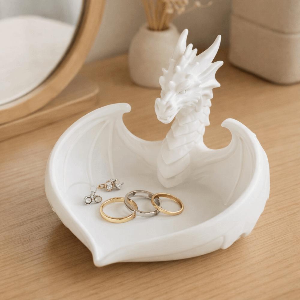 Creative Jewelry Storage Tray Dragon Shape Bracelets Organizer Desktop Ornaments