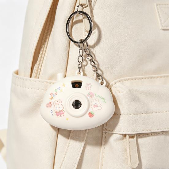 Mini Cartoon Camera Keychain with Slide Projector Light Kids Toy Pendant for Bags Backpacks Fun Gift & Grab Machine Prize for Boys Girls