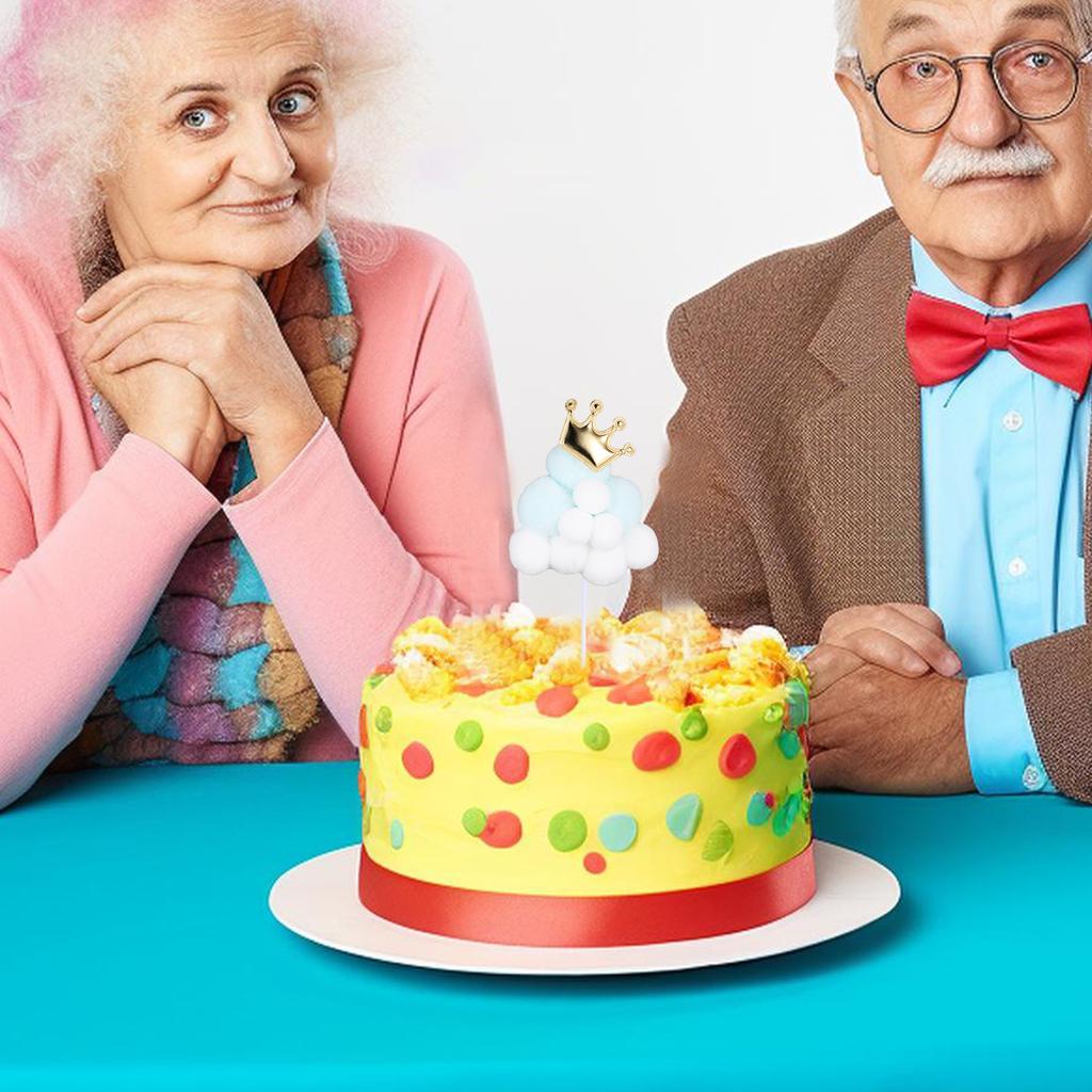 Beautiful Clouds Cake Topper For Birthday Party Decor Cake Decoration Happy Birthday Cupcake