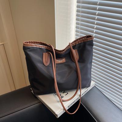 Sacs Femme Grande Capacité 2025 Nouveau Tendance Décontractée Design de Niche Sac à Bandoulière Sac en Tissu Simple Sac Fourre-tout pour Commuter