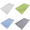Eco Friendly Suction Cup Bath Mat Quick Drain Round Hole Bath Mat Foot Mat Shower Mat  Wet Area