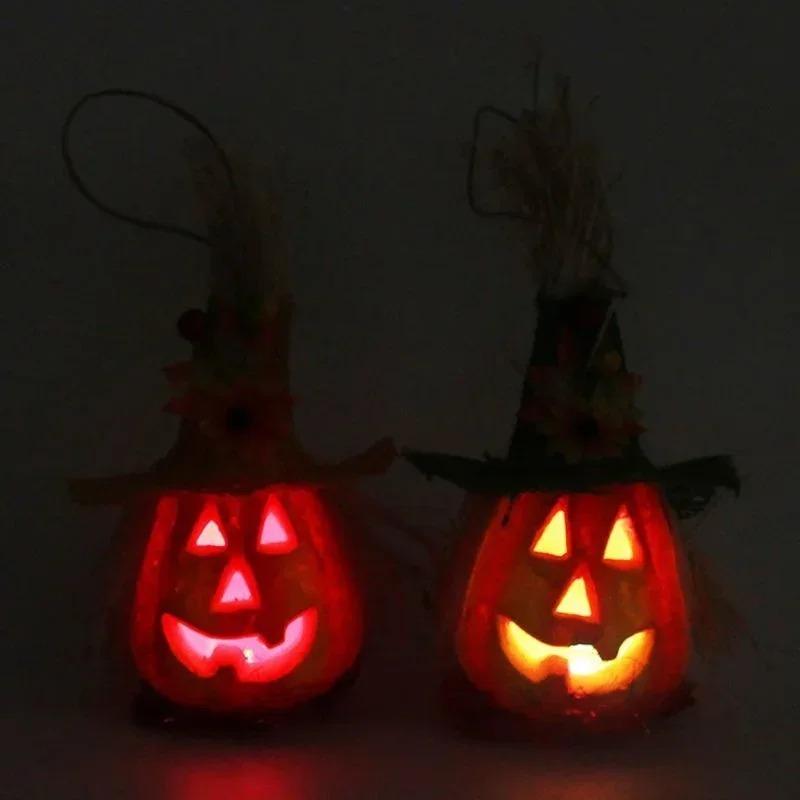 Luz de noche de calabaza, decoración de Halloween, luces, accesorios de decoración para fiestas al aire libre en el hogar