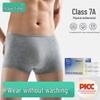 You Shi Guang XX37 Men's 7A Antibacterial Pure Cotton Disposable Travel Briefs (6-Pack)