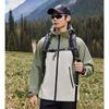 Stylish Unisex Waterproof Windproof Color Block Jacket for Hiking and Workwear