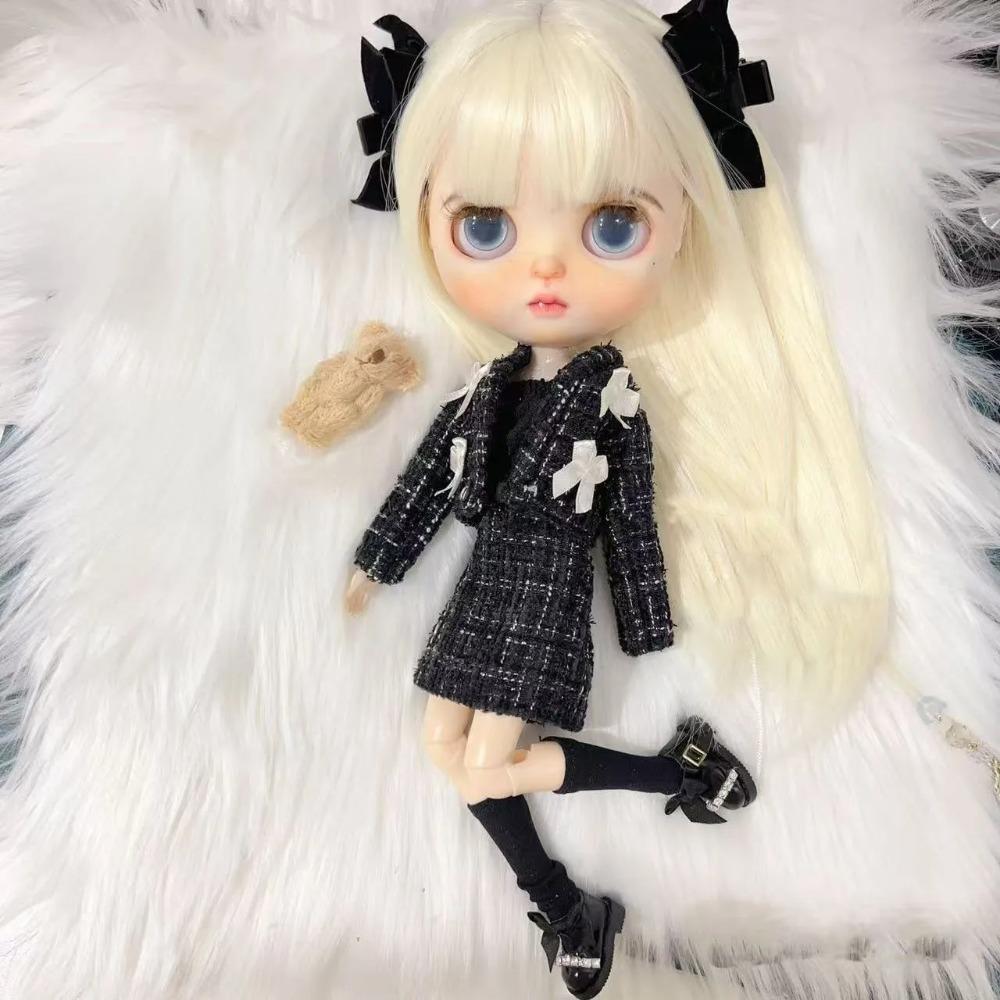 Fashion 1/6 Blythe Doll Clothes Sweater Set Barbir Doll Replace Clothes Ob24 Doll Outfit Accessories No Socks
