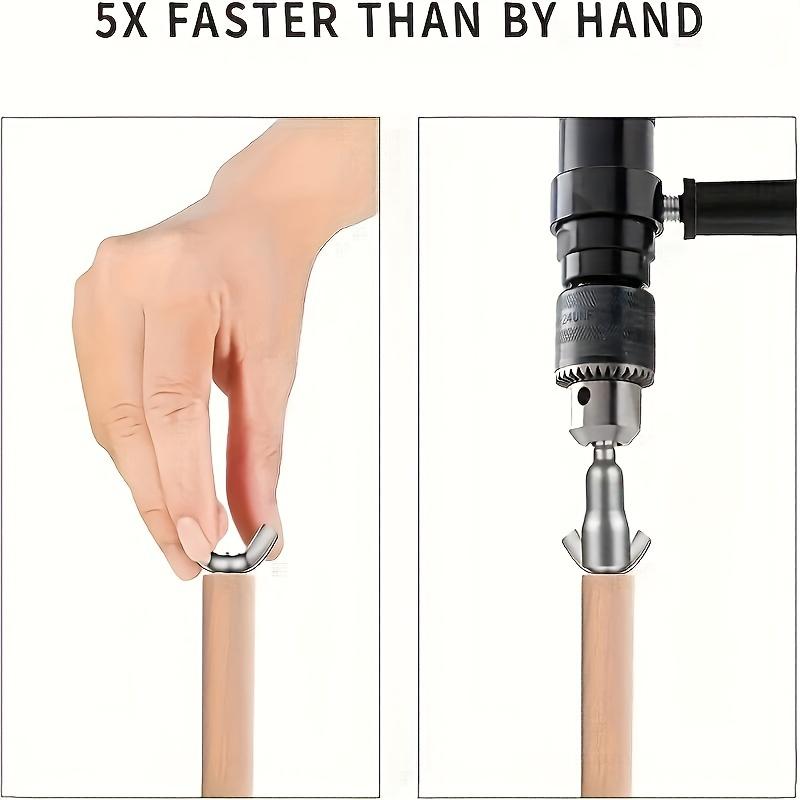 1pc Wing Nut Driver Socket Wrench with 6.35mm Hex Shank & Adapter Nut - Durable Steel Construction for Power Tools, Electric Screwdrivers