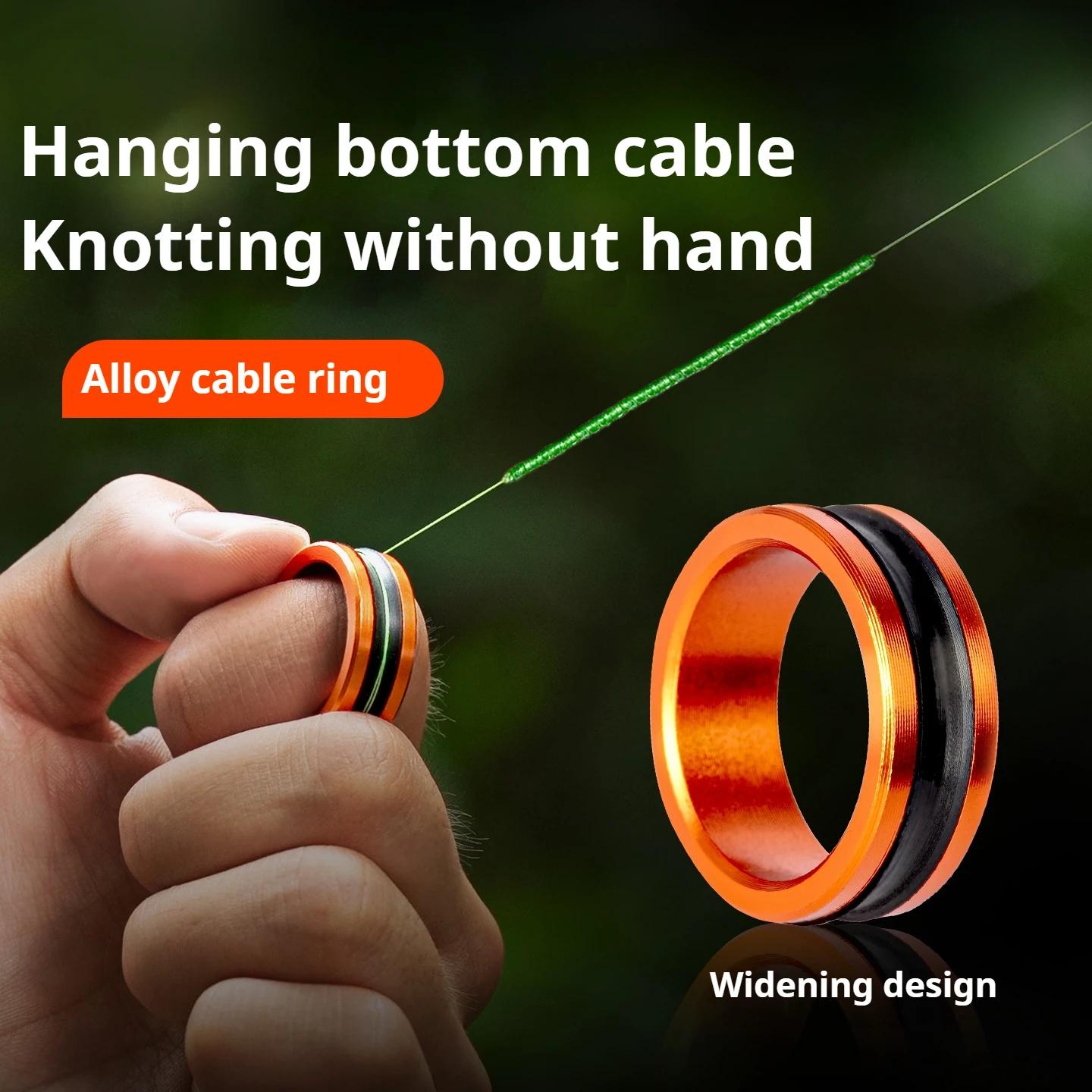 

Alloy cable ring Fast line cutting Anti-slip Protect hands/fishing reel Tighten the leader knot fishing tools помаранчевий