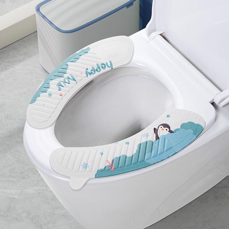 Eva Toilet Seat Cover Mat Summer Soft Washable Closestool Mat Seat Case Toilet Lid Pad Cover Bathroom dropshipping