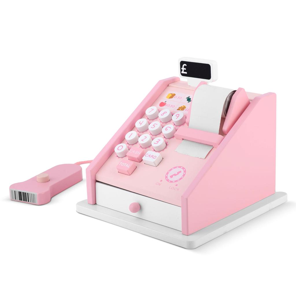Wooden Cash Register Toy Ricokids