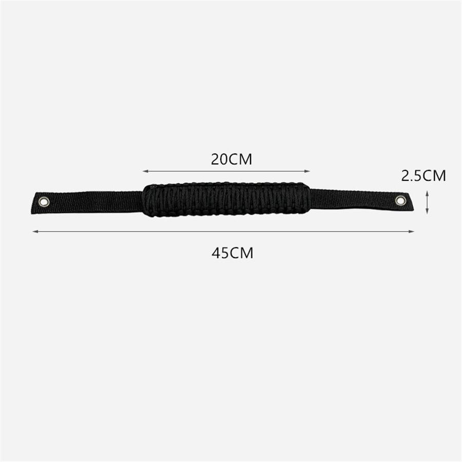 2pcs Black Roll Bar Grab Handles Non-Slip Handle Grip For 2021-2022 Ford Bronco