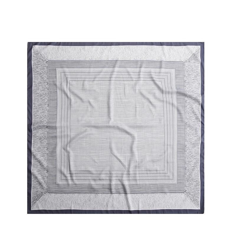 Foulard Stampati Primavera ed Estate, Foulard Quadrati 90 Fiore di Tè, Foulard da Donna Protezione Solare, Foulard, Accessori