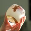 Suet Jade White Porcelain Gilt Kung Fu Master Teacup
