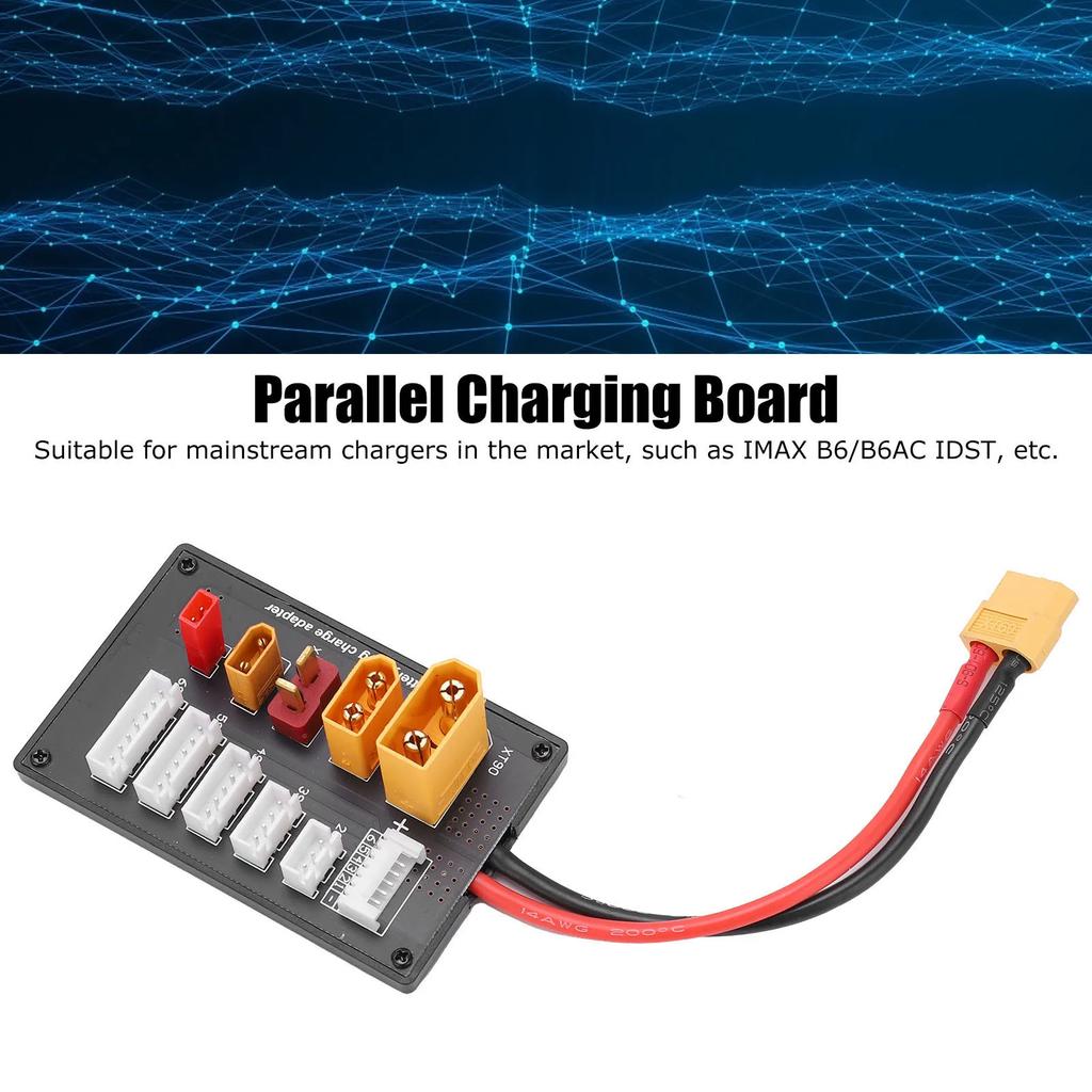 2S‑6S Parallel Balanced Charging Adapter XT60 Lipo Parallel Charging Board Lipo Battery Charger